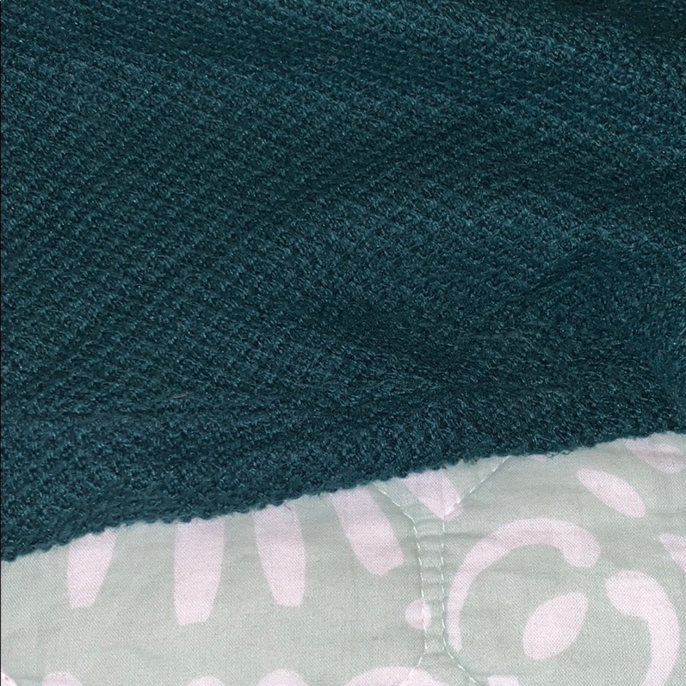 Madewell: forest green high-low sweater - Picture 4 of 7